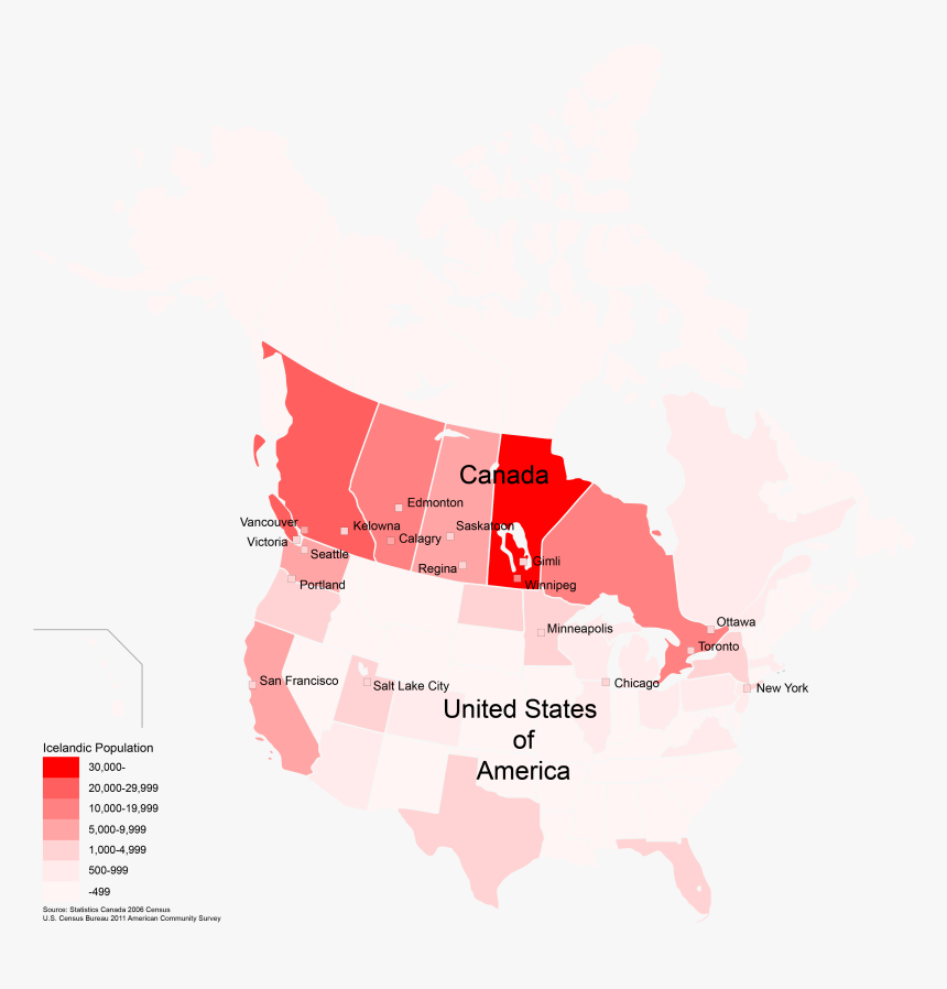 Icelandic Population In North America - Do Mountain Goats Live, HD Png Download, Free Download