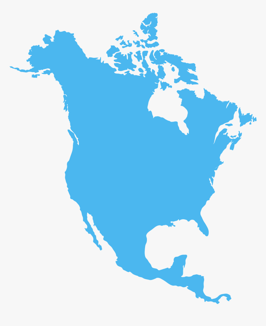 North America Map Red Hd Png Download Kindpng