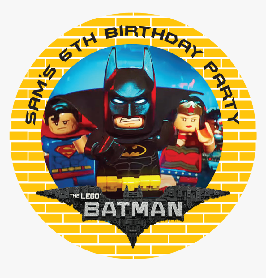 Batman Lego Party Box Stickers - Lego Batman Movie Türkçe Dublaj Izle, HD Png Download, Free Download