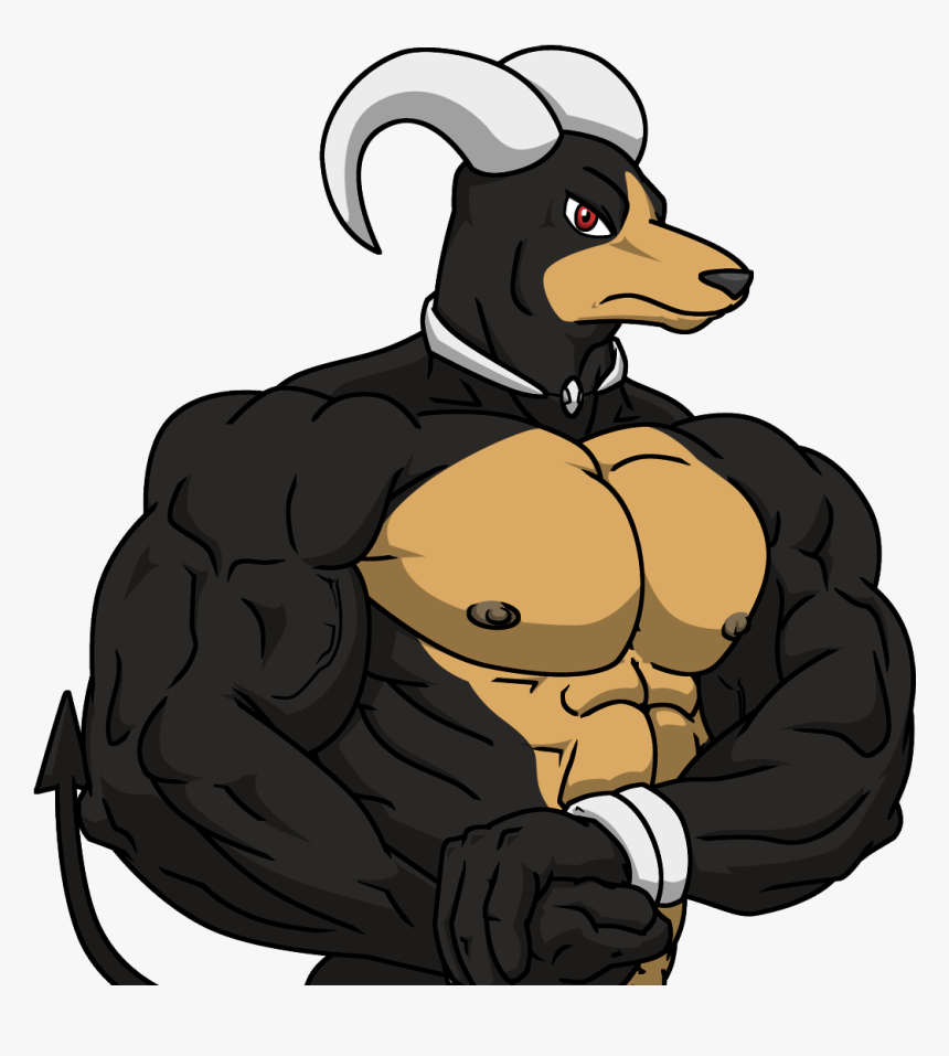 Houndoom Used Bulk Up - Houndoom Muscle, HD Png Download, Free Download