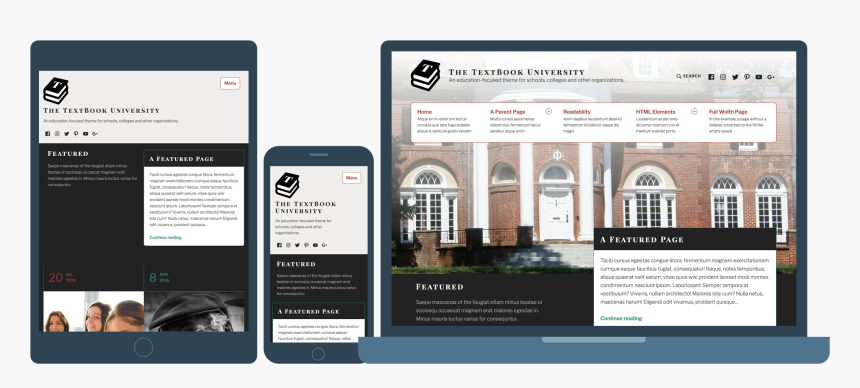 Wordpress Theme Textbook, HD Png Download, Free Download