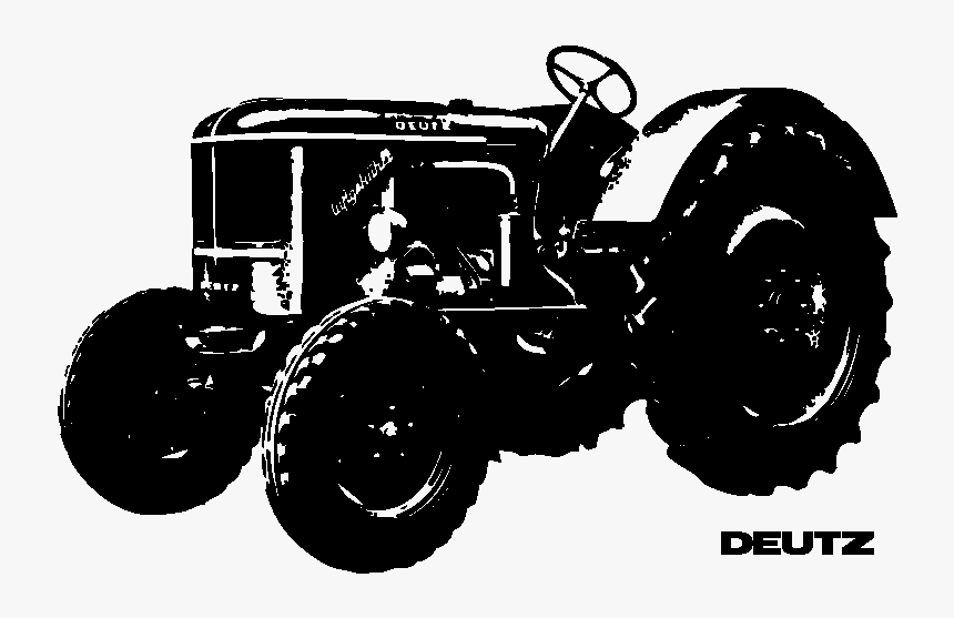 Tractor Case Ih Wall Decal Fendt Deutz Ag - Case Ih Antique Tractor Silhouette, HD Png Download, Free Download