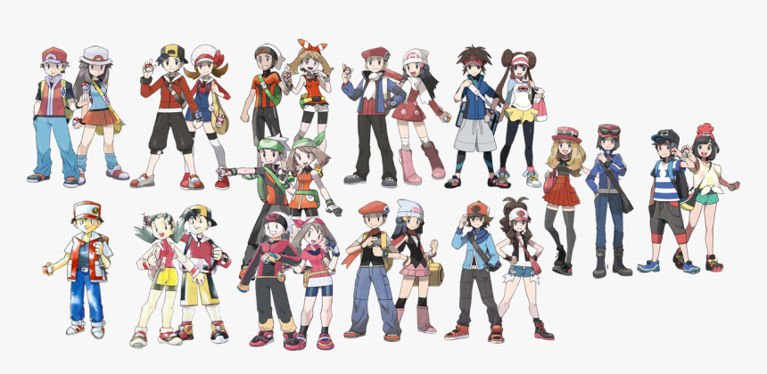 Http - //archives - Bulbagarden - Net/mediersgrouped - Pokemon Player Characters, HD Png Download, Free Download