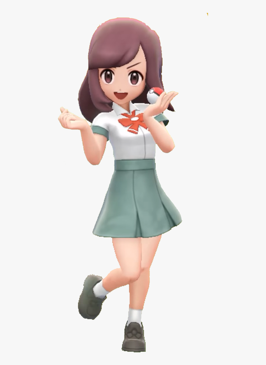 Lpgelass - Pokemon Let's Go Lass, HD Png Download, Free Download