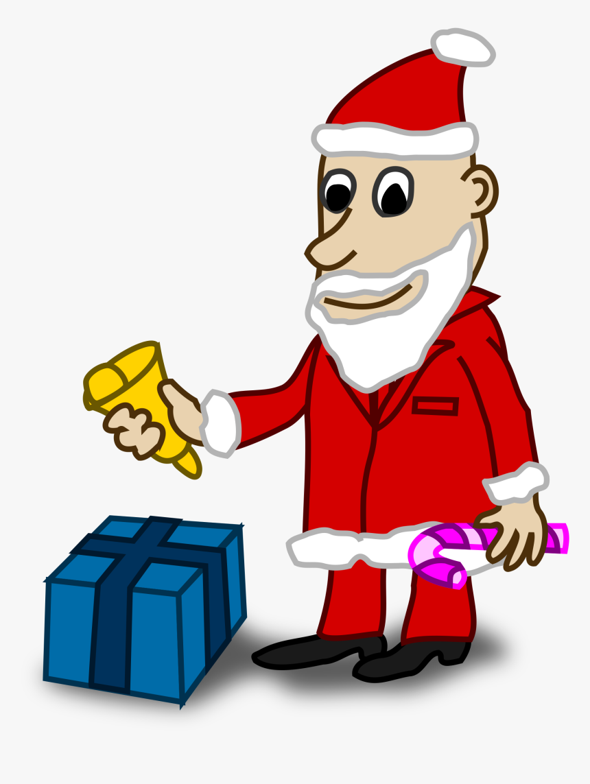 Comic Characters Santa Coloring Book Colouring Black, HD Png Download, Free Download