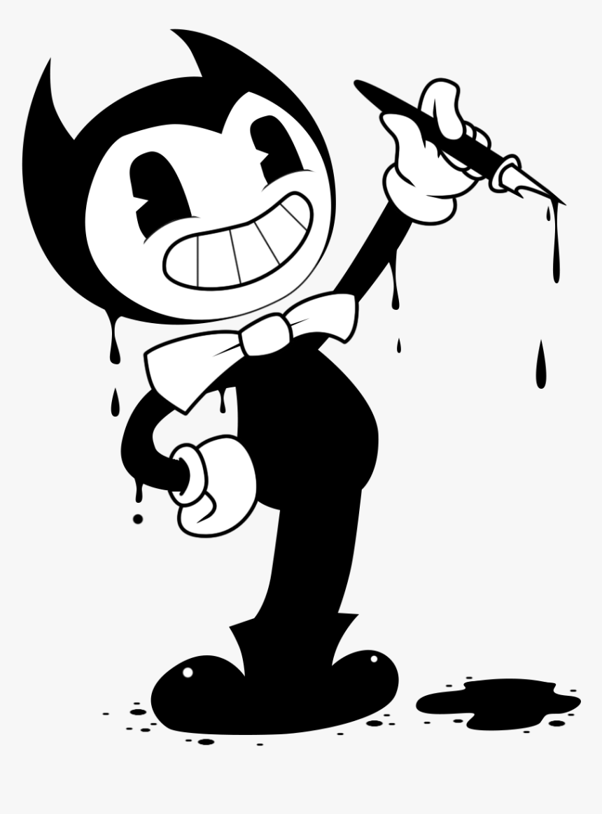 The Mystery Kids Wiki - Bendy Black And White, HD Png Download, Free Download