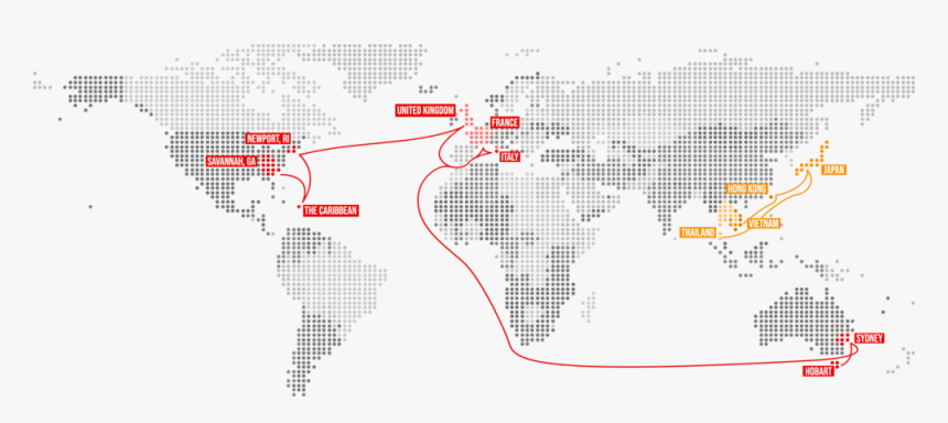 Dotmap Bw Selectedcities Withroute - Map, HD Png Download, Free Download