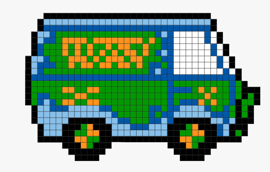 Mystery Machine Pixel Art, HD Png Download, Free Download