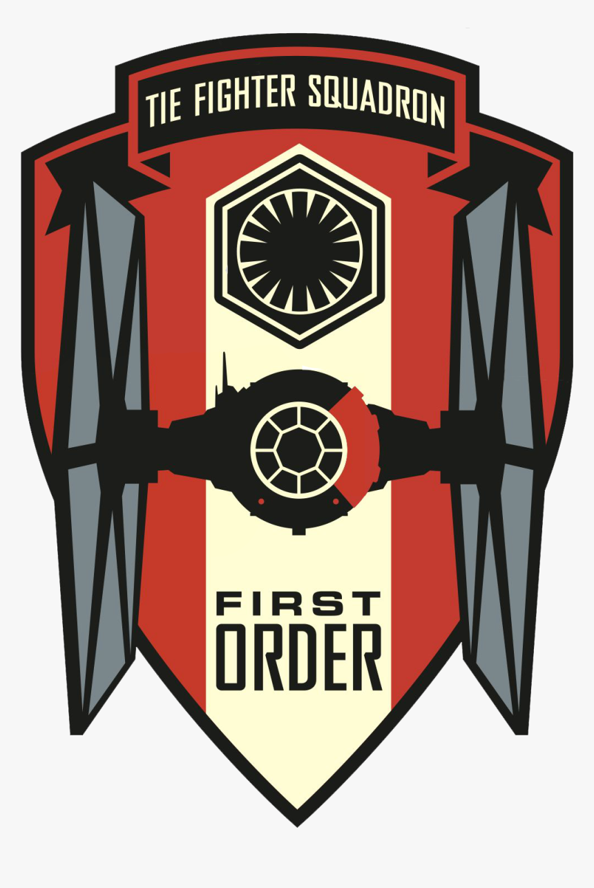 Star Wars The Force Awakens First Order And Resistance - Tie Fighter Squadron Logo, HD Png Download, Free Download