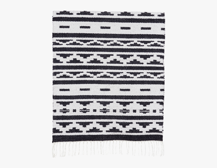 Inka Black And White Patterned Rug By House Doctor - Inka Mat House Doctor, HD Png Download, Free Download