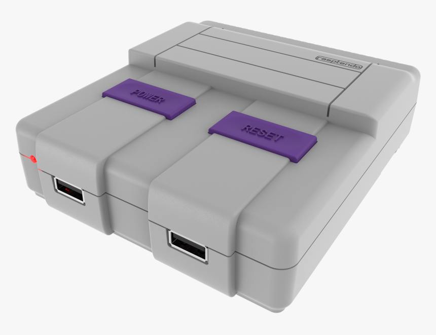 Rasptendo Retro Gaming Case For Raspberry Pi - Super Nintendo Entertainment System, HD Png Download, Free Download