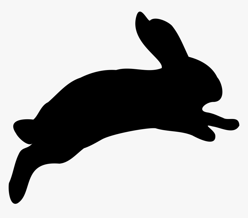 Rabbit Silhouette Png, Transparent Png, Free Download