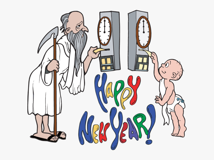 Father Time New Year Clip Art, HD Png Download, Free Download