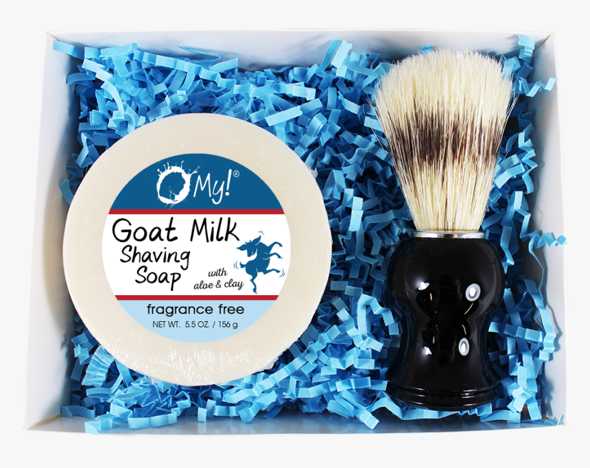 O My Goat Milk Shaving Soap Gift Box With Brush - Shave Brush, HD Png Download, Free Download