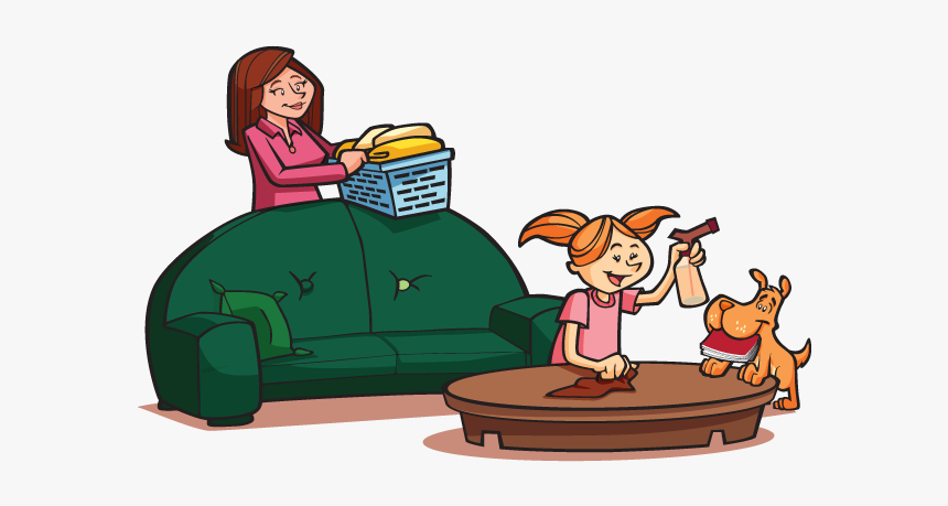 Helping Mom With Chores, HD Png Download, Free Download