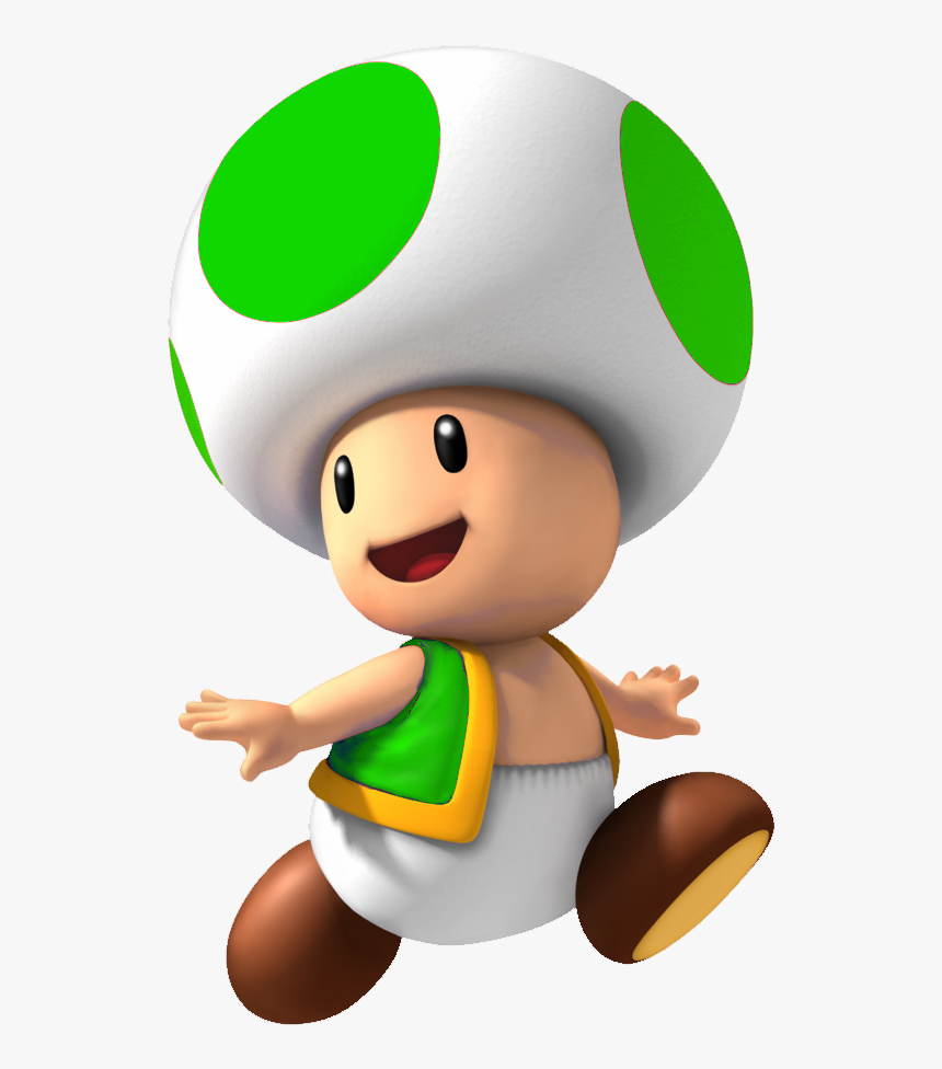 Toad - Green Toad Mario, HD Png Download, Free Download