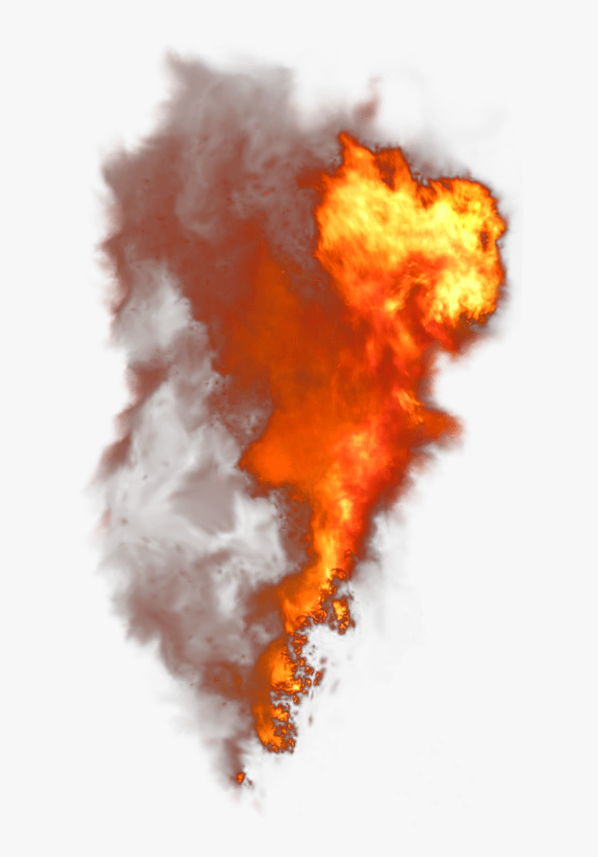 Fire Vertical Smoke - Fire And Smoke Png, Transparent Png, Free Download