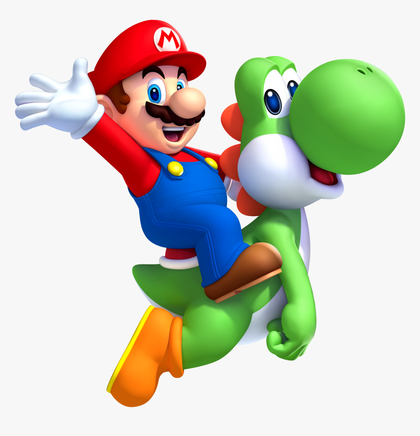 Mario And Yoshi - Mario Bros With Yoshi, HD Png Download, Free Download