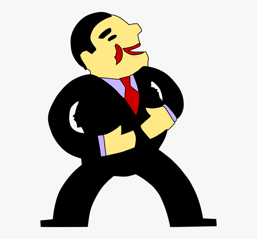 Tuxedo, Happy, Laughing, Male, Man, Guy, Person - Cartoon Man In Suit, HD Png Download, Free Download