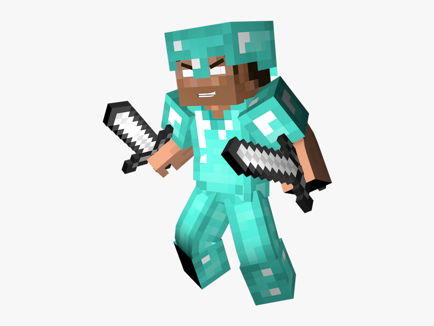 Minecraft Herobrine With Armour, HD Png Download, Free Download
