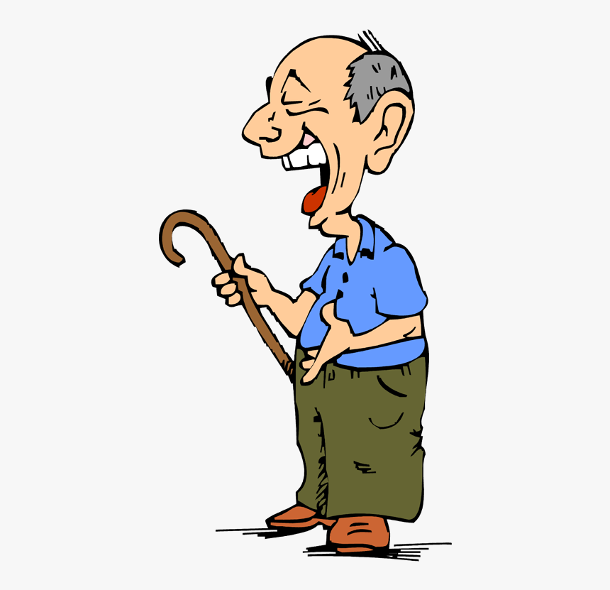 Cartoon People Laughing - Cartoon Old Man Laughing, HD Png Download, Free Download