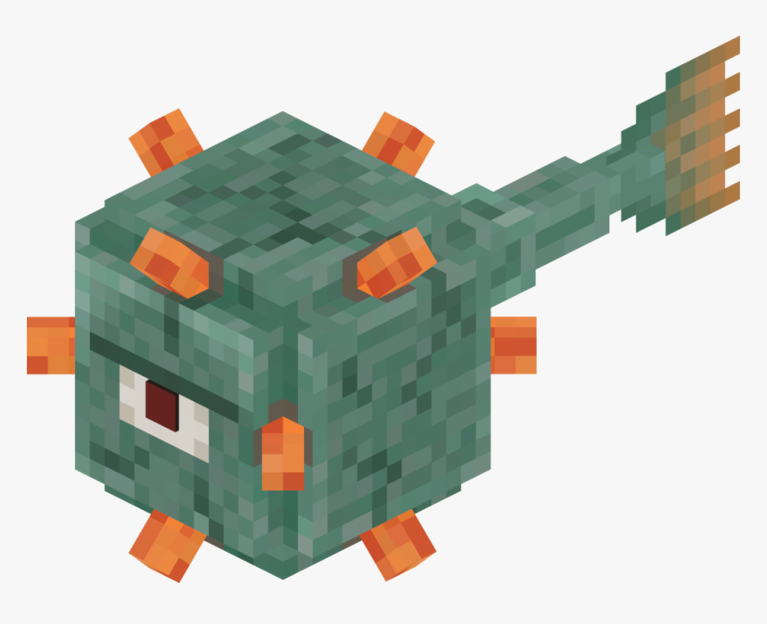 Minecraft Guardian Pixel Art, HD Png Download, Free Download