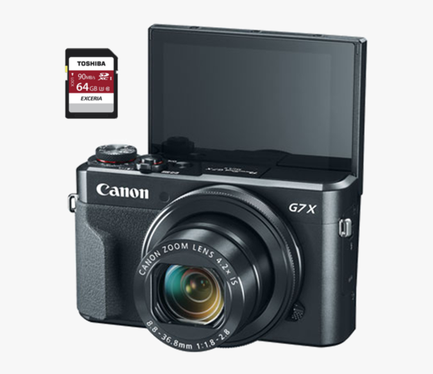 Canon G7x Mark Ii Memory Card, HD Png Download, Free Download