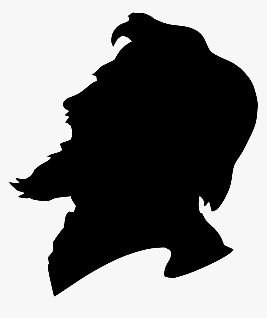 Man With Beard Silhouette, HD Png Download, Free Download