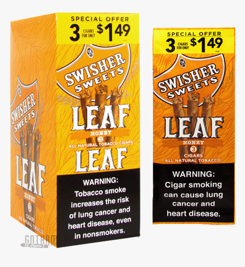 Swisher Sweets Leaf Honey Box And Foil Pack - New Swisher Sweet Leafs, HD Png Download, Free Download