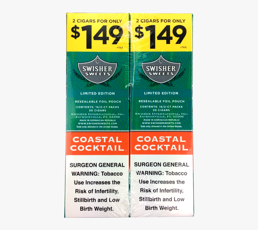 Swisher Sweets Coastal Cocktail 2/$1 - Poster, HD Png Download, Free Download