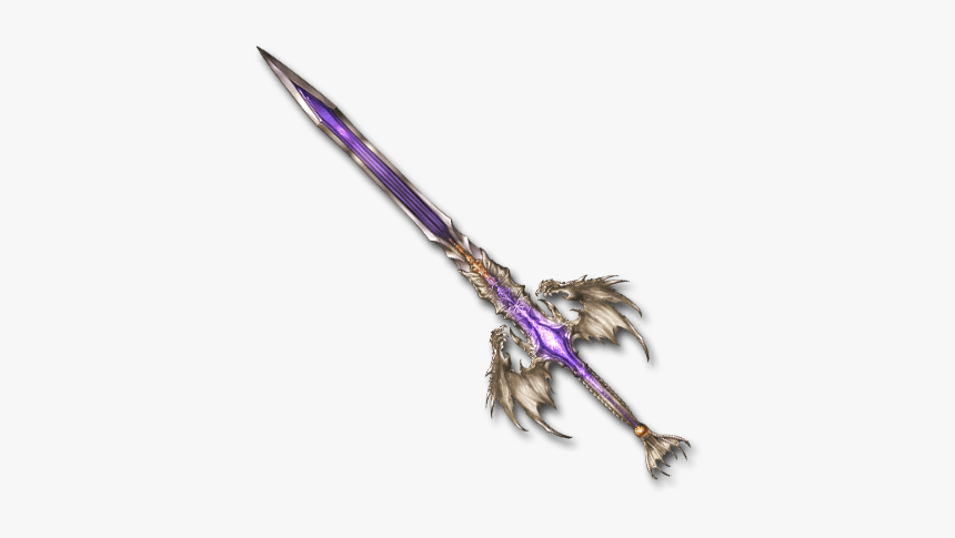 Clip Art Bahamut Weapons - Fantasy Purple Sword, HD Png Download, Free Download