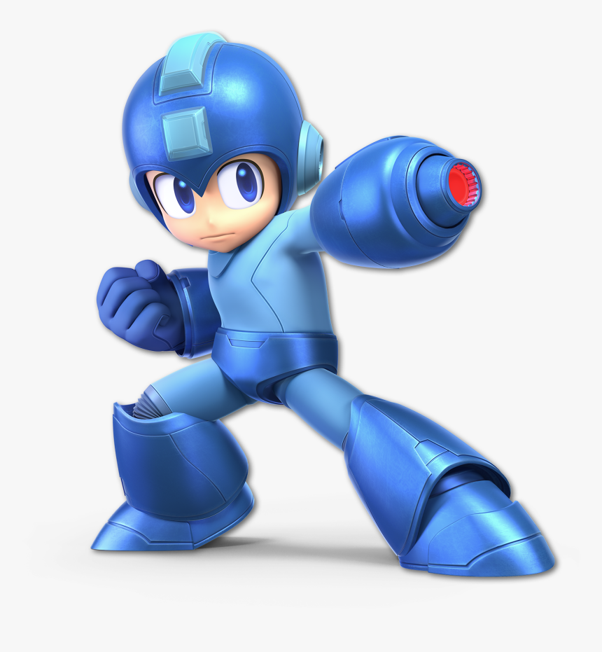 Blue Technology Product Figurine Toy - Megaman Super Smash Bros Ultimate, HD Png Download, Free Download