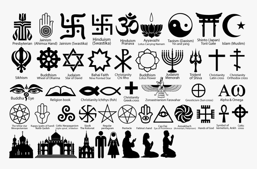 Religious Symbol Religion Sign - Signos De Las Religiones, HD Png Download, Free Download