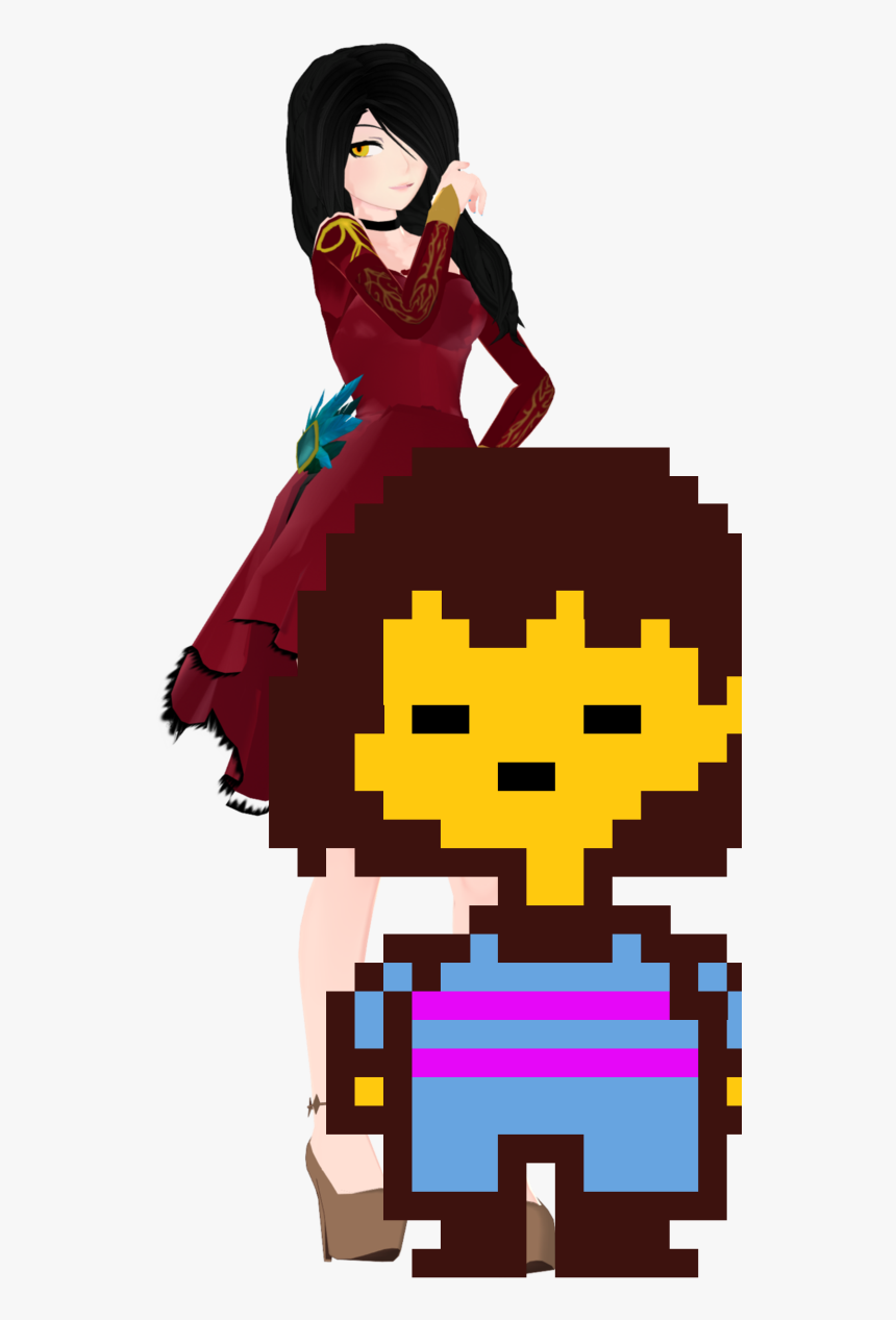 Cinder Fall And Frisk - Undertale Frisk Sprite Gif, HD Png Download, Free Download