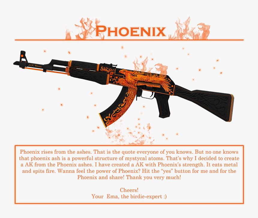 Csgo Ak Png - Saiga Ak 47, Transparent Png, Free Download