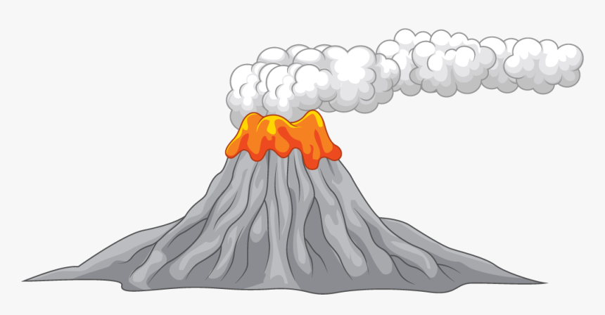 Cinder Fall Png , Png Download - Transparent Background Volcano Eruption Clipart, Png Download, Free Download