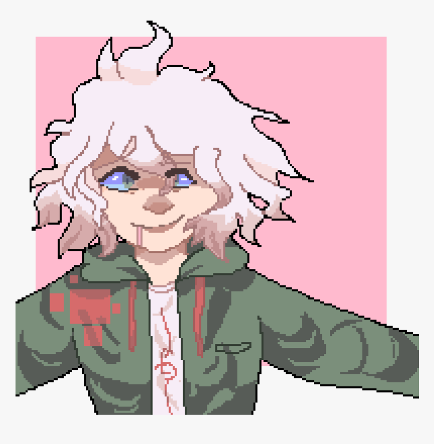 Nagito Komaeda Pixel Art, HD Png Download, Free Download