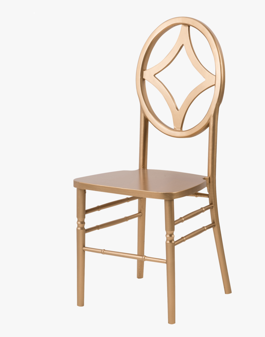 Ballroom Chairs Atlanta - Gold Chiavari Chairs With White Pad, HD Png Download, Free Download