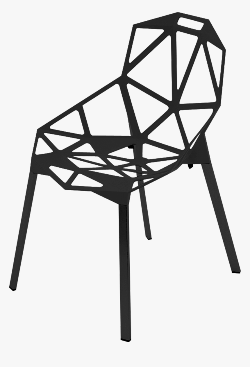 Chair One Black - Chair One Konstantin Grcic Plan, HD Png Download, Free Download
