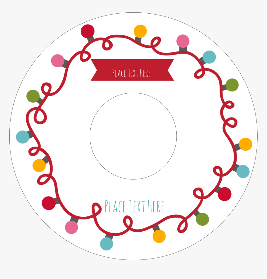 Christmas Cd Dvd Labels - Circle, HD Png Download, Free Download