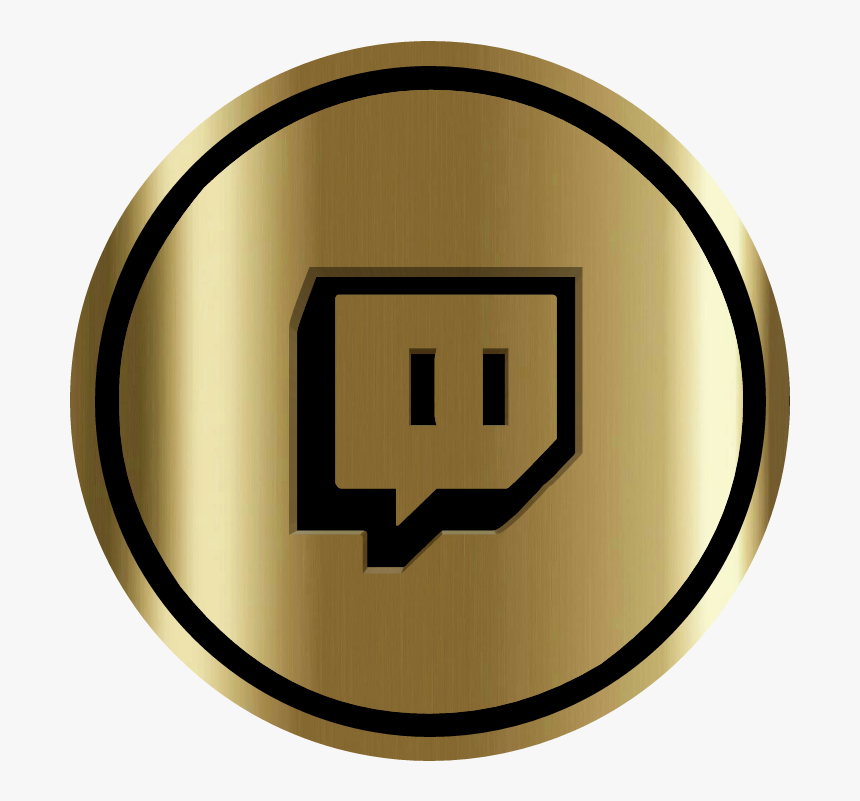 Gold Twitch Logo Png, Transparent Png - kindpng