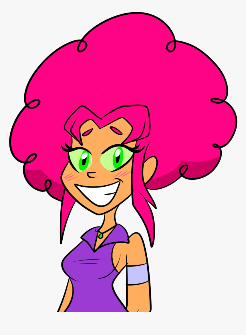 Transparent Afro - Teen Titans Go Starfire Afro, HD Png Download, Free Download