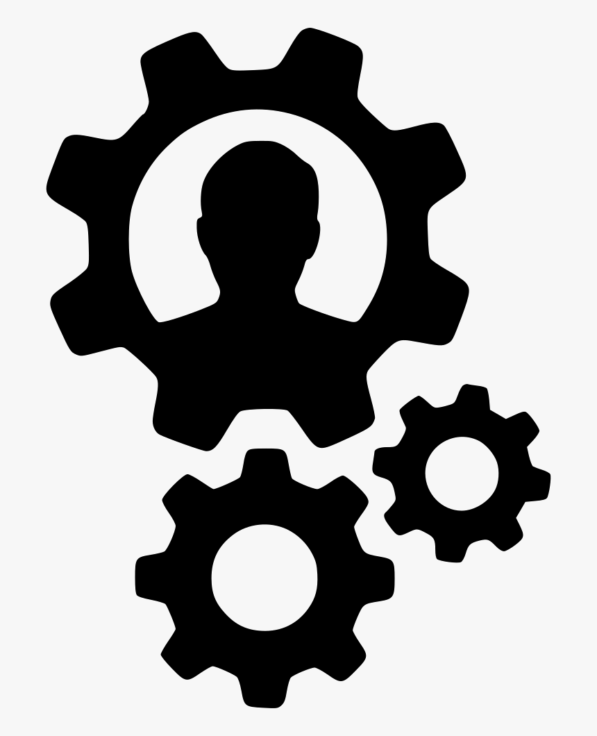 Gears User Person Cogs Settings Configure Productivity - Mechanical Engineering Icon Png, Transparent Png, Free Download