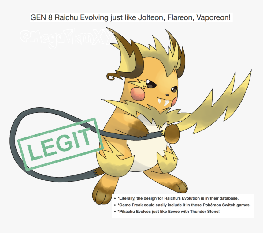 Pokemon Drawing Mega Raichu, HD Png Download, Free Download