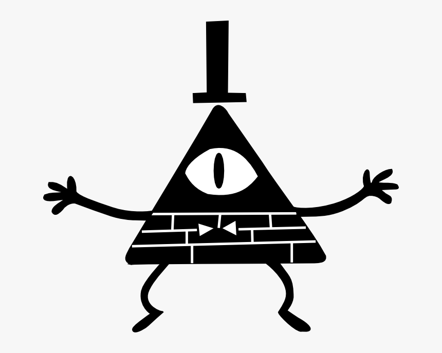 Transparent Bill Cypher Png - Bill Cipher Black And White, Png Download, Free Download