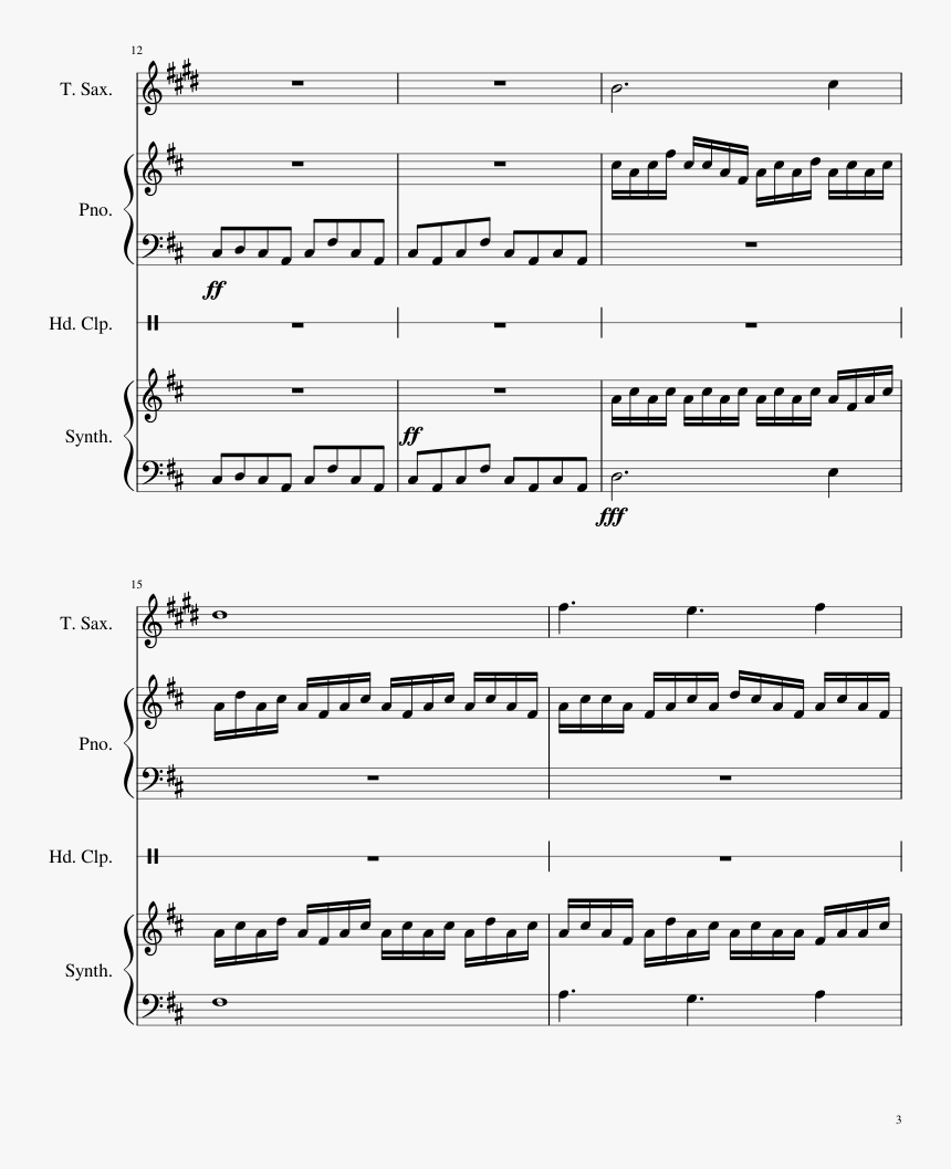 Seventeen Clap Piano Sheet Music, HD Png Download, Free Download