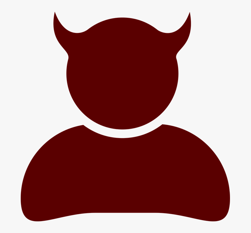 Evil, User, Silhouette, Person, Profile, Devil, Avatar - Good And Evil Png, Transparent Png, Free Download