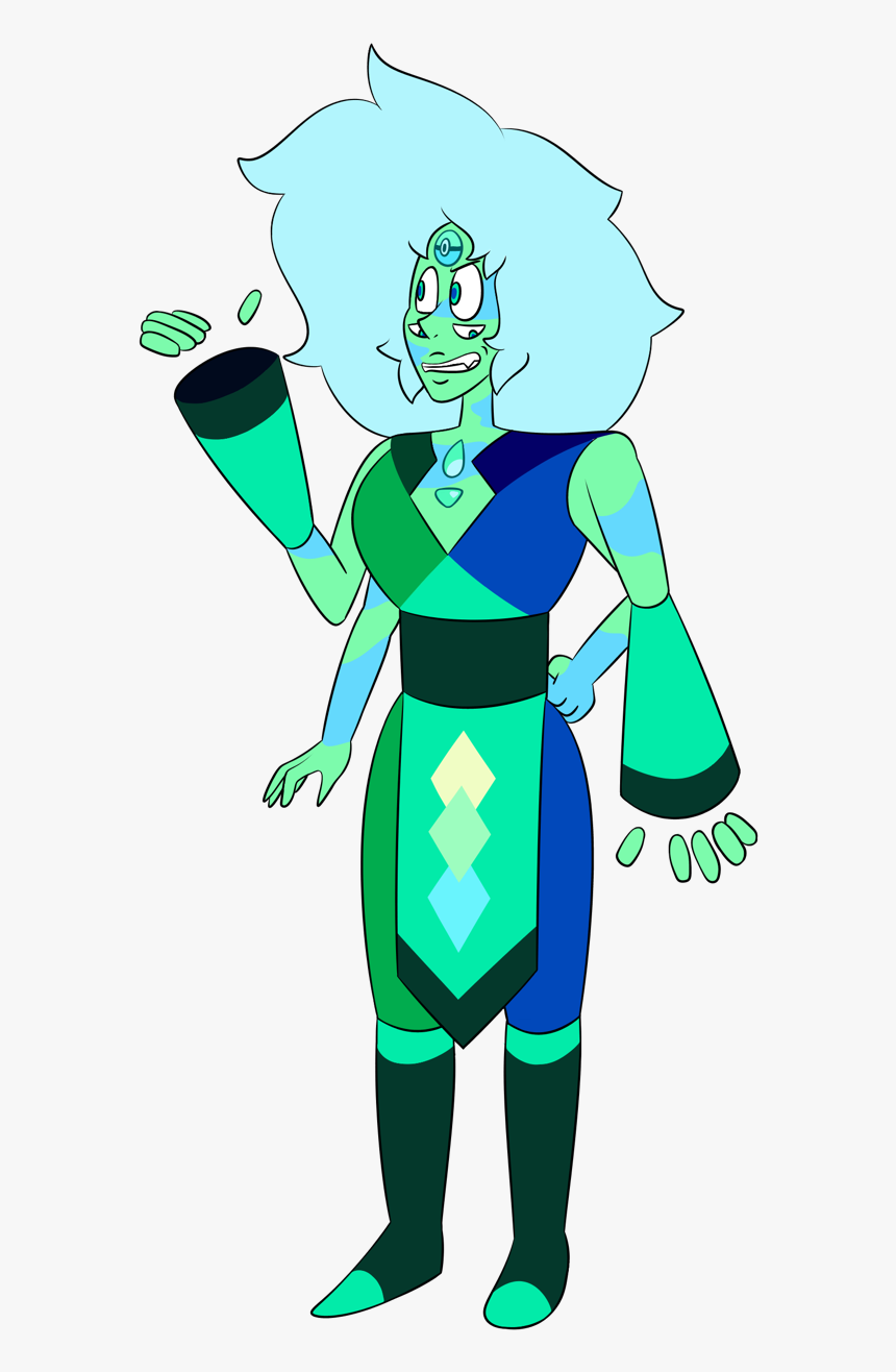 Chrysocolla, A Fusion Between A Peridot, Lapis Lazuli - Cartoon, HD Png Download, Free Download