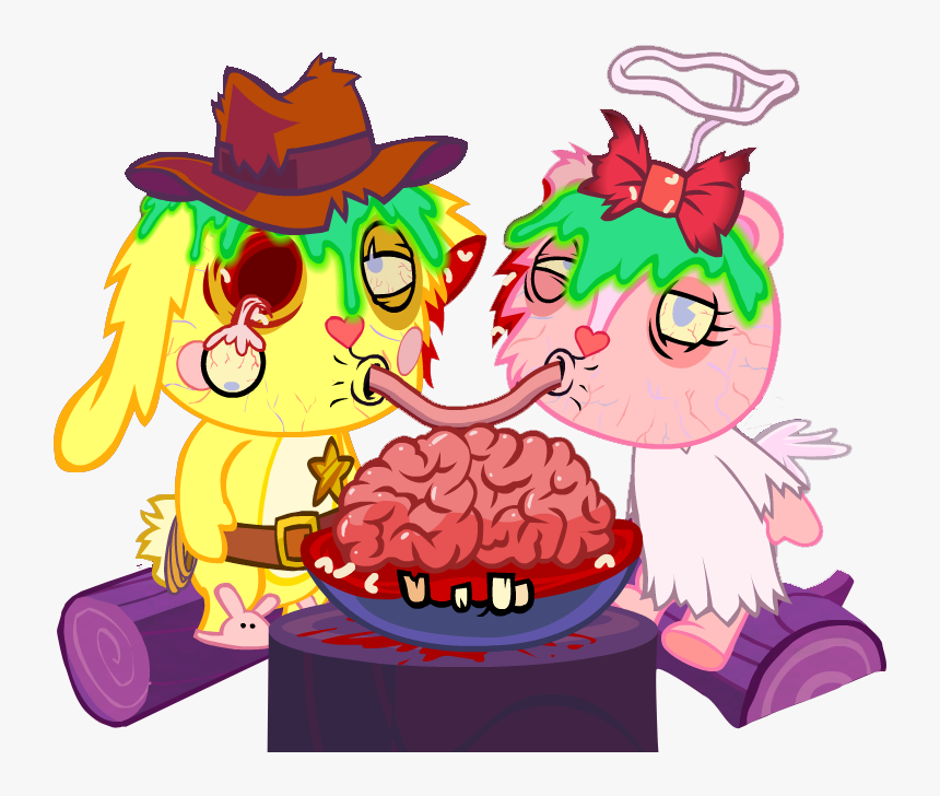 Dessin Animé Happy Tree Friends - Brain Happy Tree Friends, HD Png Download, Free Download