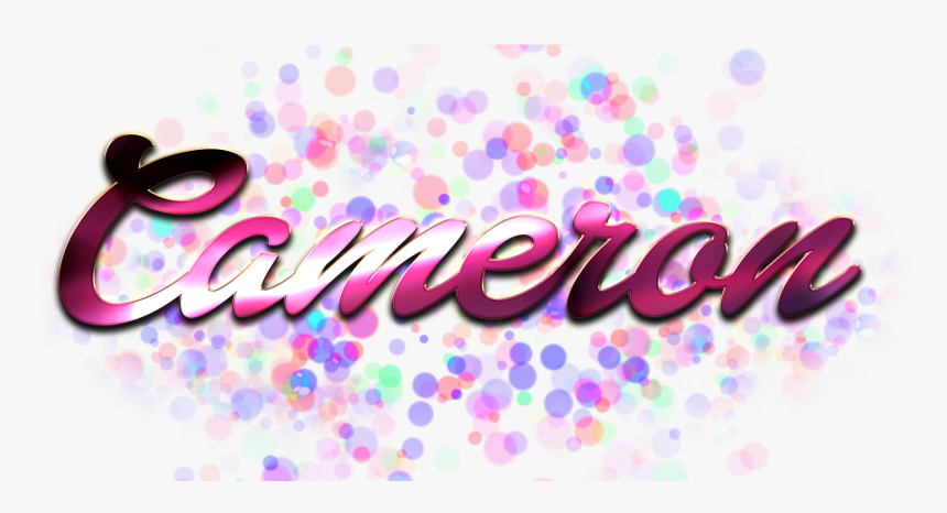Cameron Name Logo Bokeh Png - Graphic Design, Transparent Png, Free Download